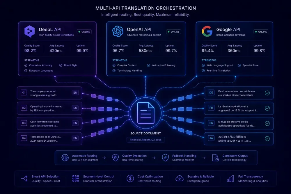 DeepL API vs OpenAI API vs Google Translate: Which Translation Engine Should Agencies Use?
