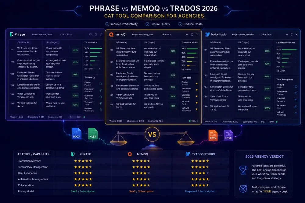phrase-vs-memoq-vs-trados-2026-cat-tool-comparison-for-agencies