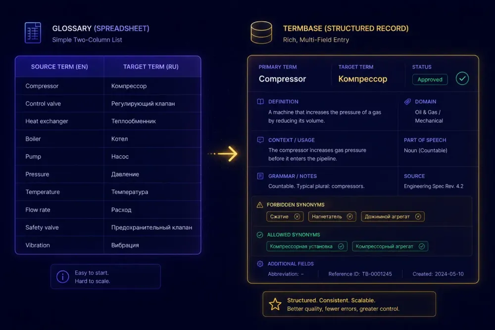 termbase-vs-glossary-whats-the-difference-and-when-to-use-each